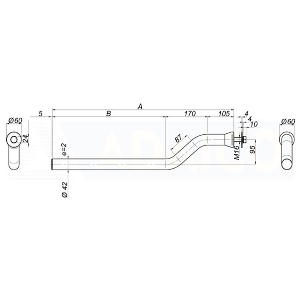 SOPORTE ALETAQ CURVADO miniatura