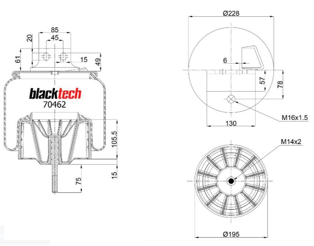 FUELLE DE SUSPENSION IVECO STRALIS AS 440S46T/AT440S46