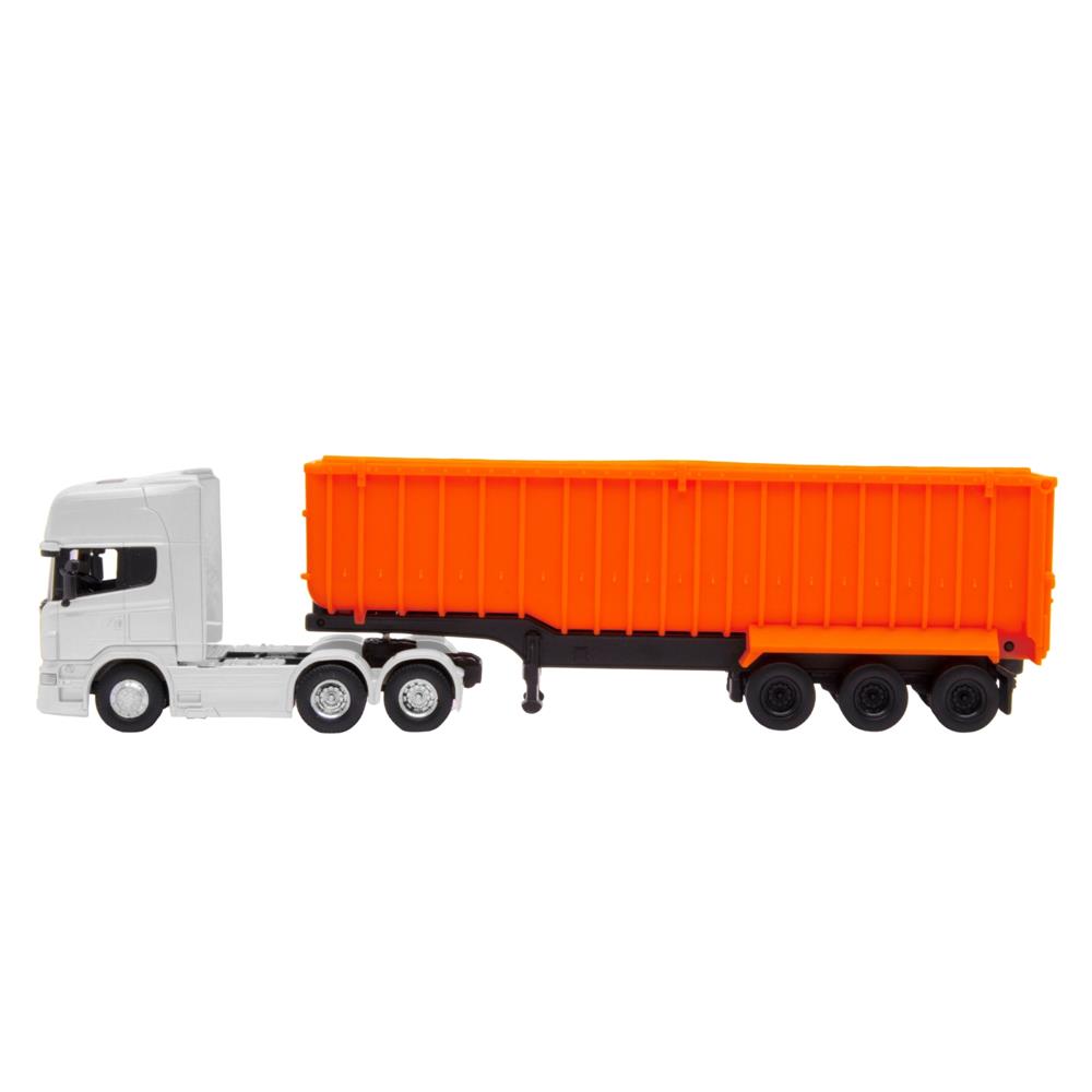 SCANIA V8 R730 HEAVY TIPPER NARANJO 1:64 miniatura