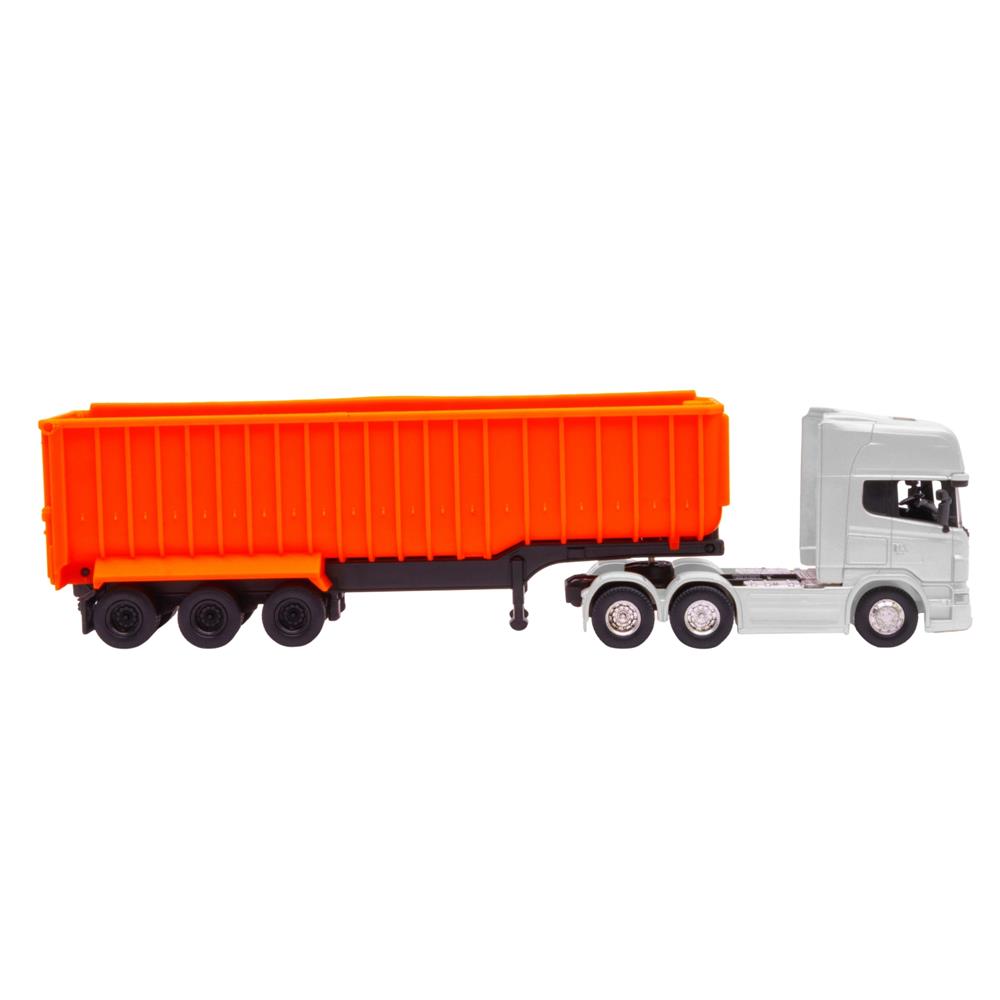 SCANIA V8 R730 HEAVY TIPPER NARANJO 1:64 miniatura