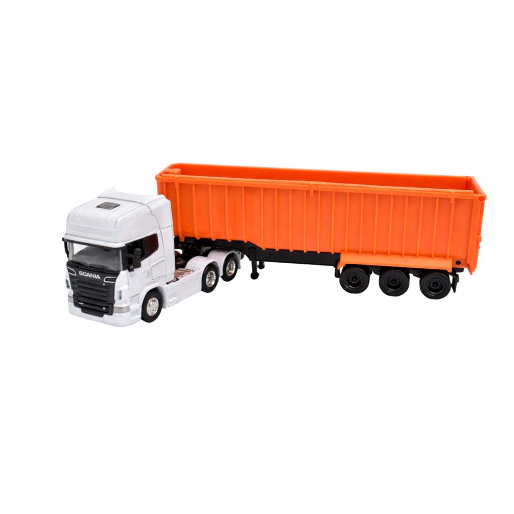 SCANIA V8 R730 HEAVY TIPPER NARANJO 1:64 miniatura