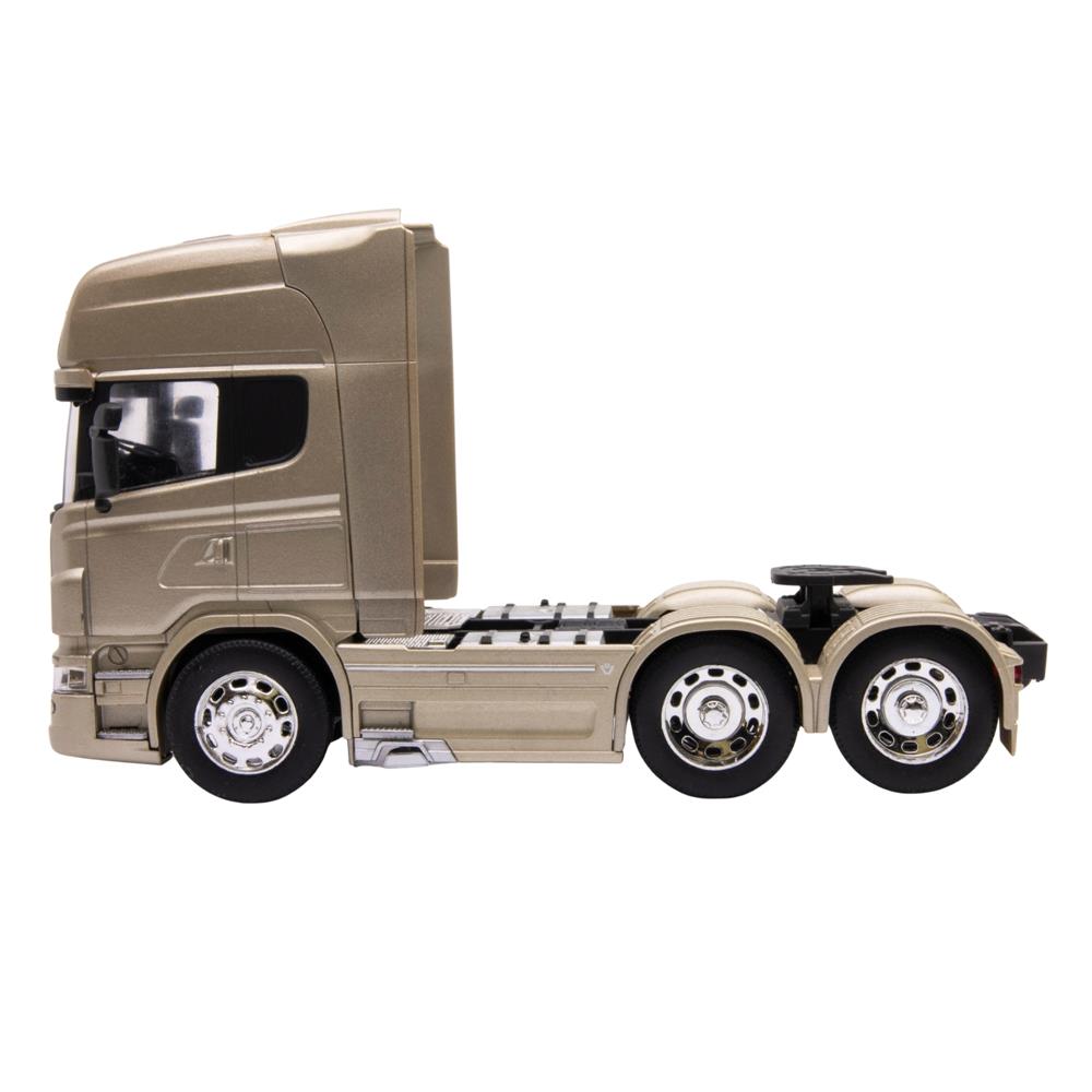 SCANIA V8 R730 (6X4) DORADO 1:32 miniatura