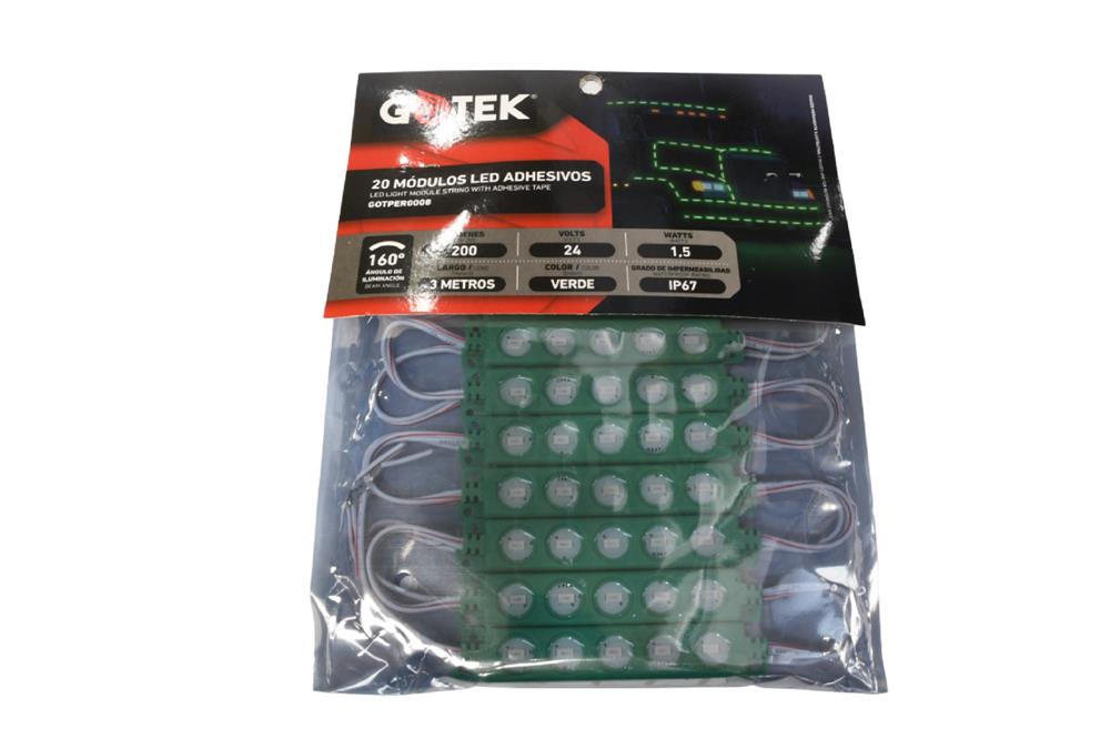 MODULOS LED VERDE ADHESIVOS - 24 VOLTS miniatura