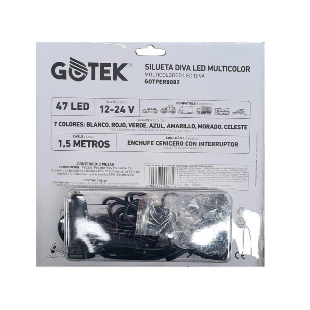 SILUETA DIVA LED 12-24 VOLTS RGB miniatura