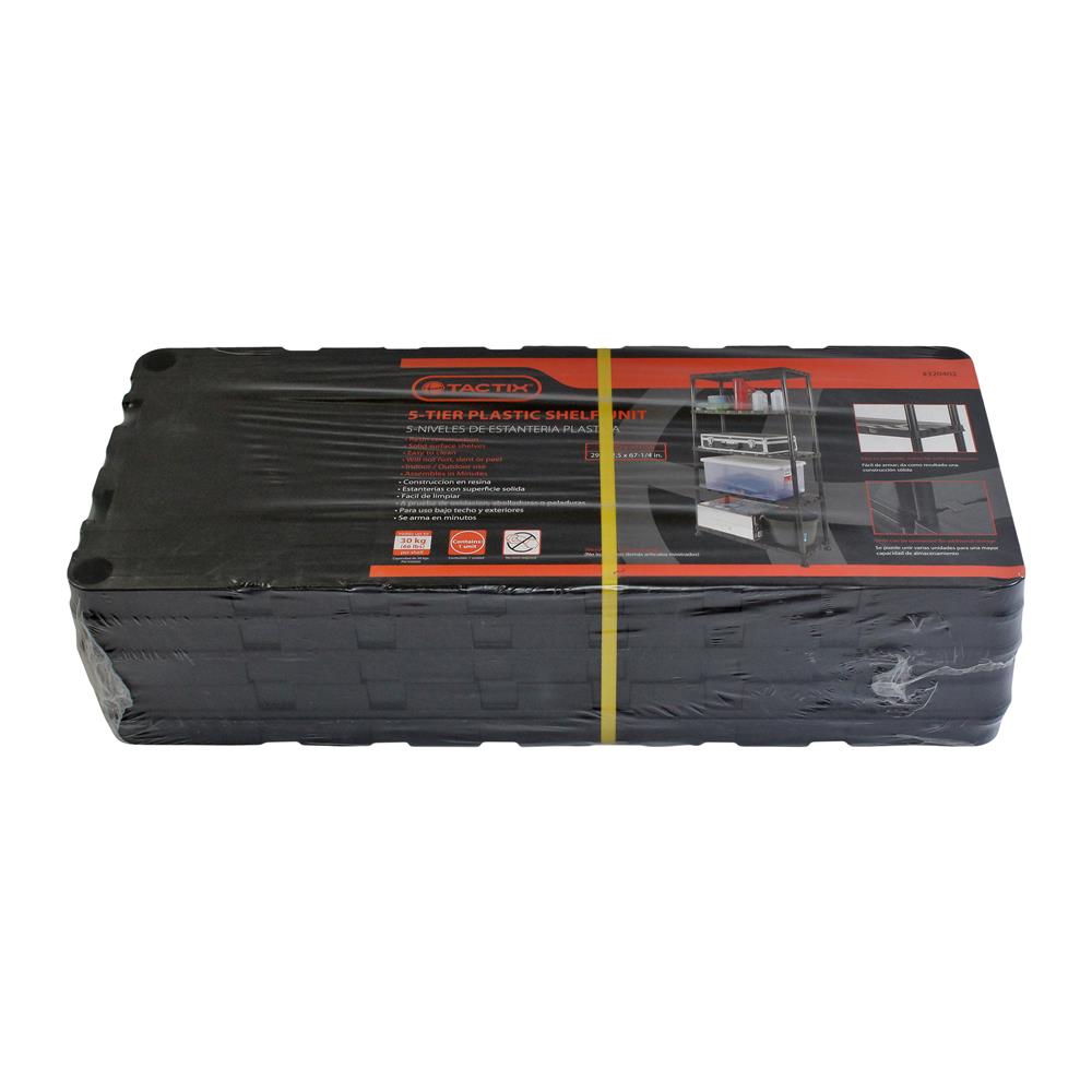 RACK ALMACENAMIENTO PLASTICO 5 ESTANTES TACTIX 320402 miniatura