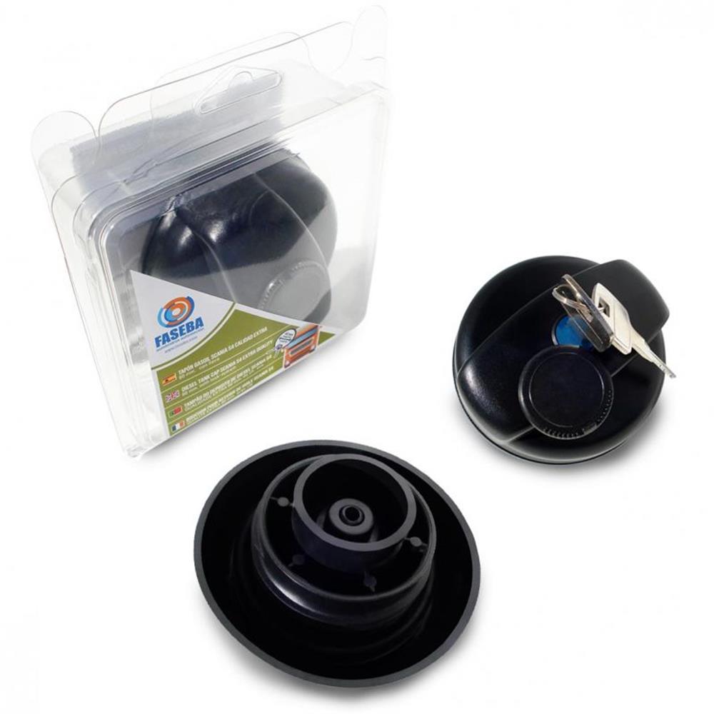 TAPON DEPOSITO COMBUSTIBLE PVC 60MM CON LLAVE FASEBA CAMION miniatura
