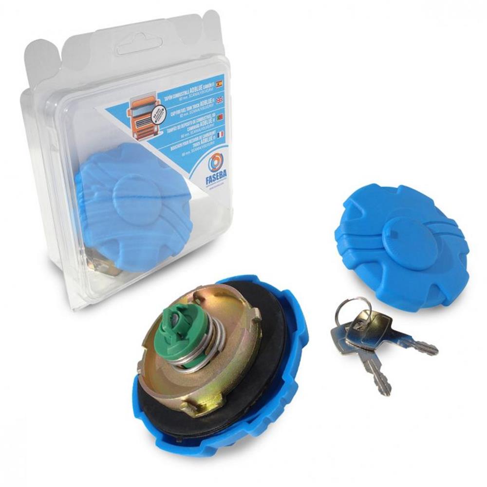TAPON DEPOSITO AD BLUE 60 MM CAMION SCANIA VOLVO (RVI) miniatura