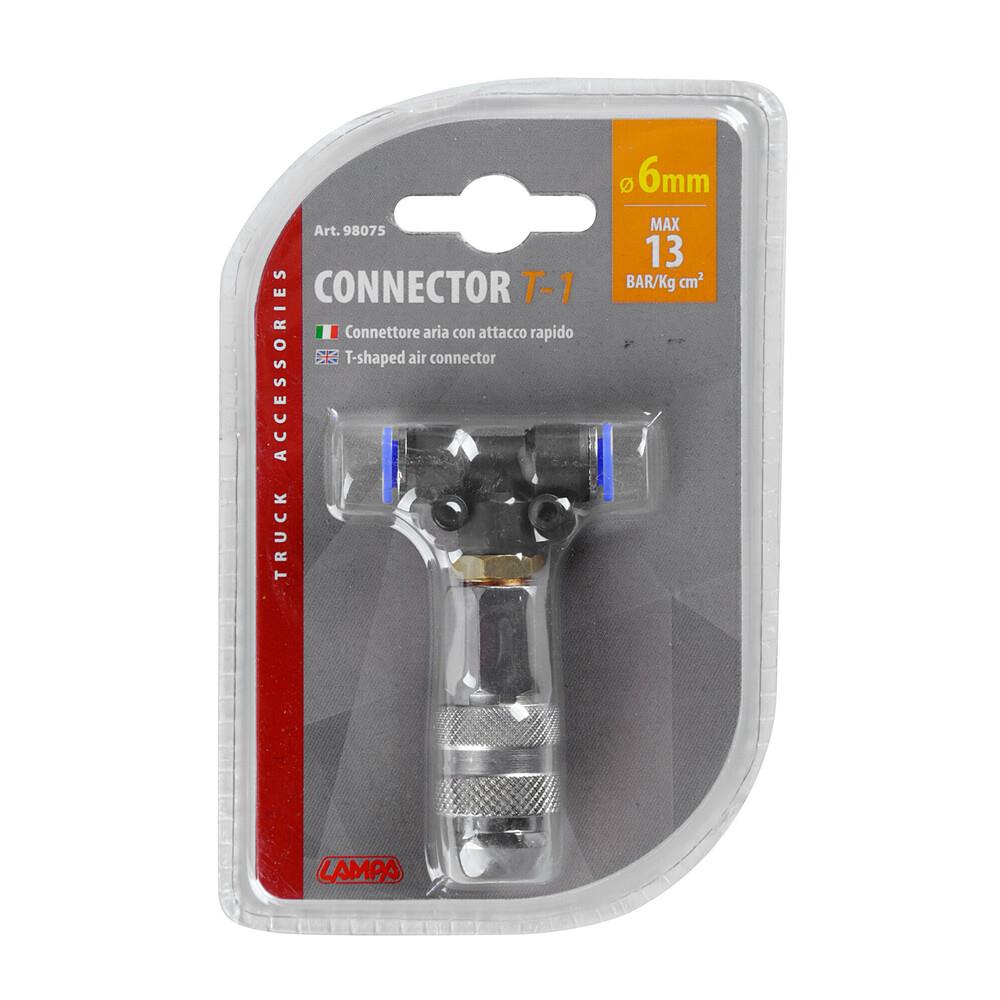 CONECTOR DE AIRE T-1 6 MM miniatura