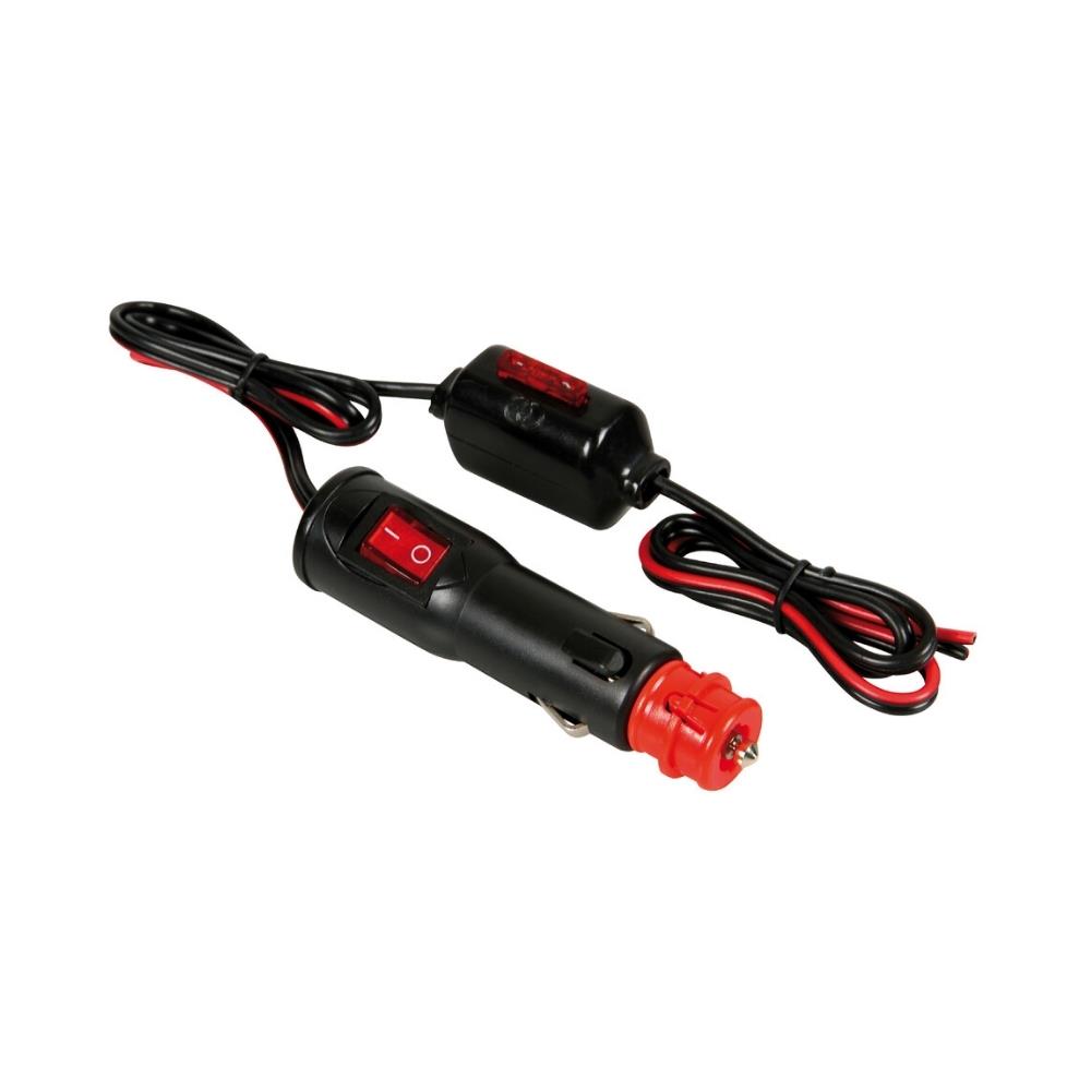 ENCHUFE MECHERO CABLE 1 M INTERRUPTOR FUSIBLE EXTERNO 10A 12