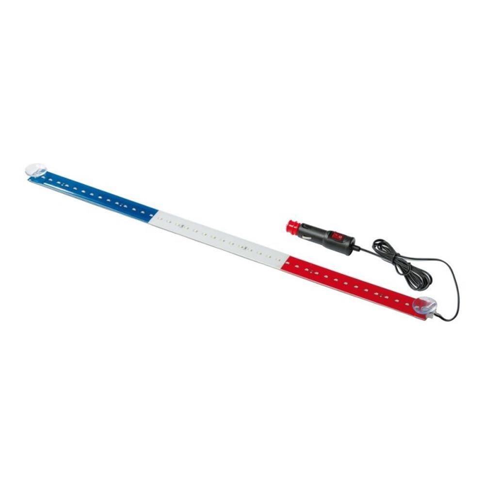 Bandera Luminosa LED De 60 Cm Con 42 LEDs, Para 24V, Con Ventosas Y Cable De 150 Cm, Ideal Para Vehículos