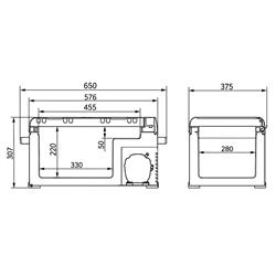 NEVERA DE 25 LTS, 12/24 VOLTS DE 65X38X31CM miniatura
