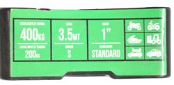 PACK 2 UDS CINCHA SUJECIÓN CON TRINQUETE 1 PULG X 3.5M miniatura