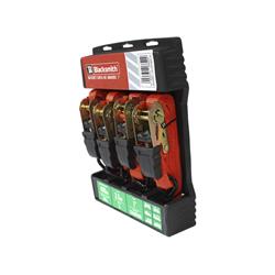 PACK 4 UDS CINCHAS DE SUJECIÓN CON TRINQUETE 1 PULG X 3.5 M miniatura