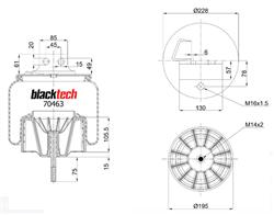 FUELLE DE SUSPENSION IVECO STRALIS AS 440S46T/AT440S46 miniatura