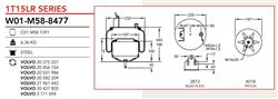 FUELLE DE SUSPENSION VOLVO FH FH13 42T 37804-0163830 miniatura