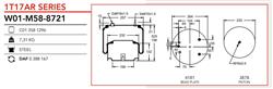 FUELLE DE SUSPENSION DAF FT XF 95.530 miniatura
