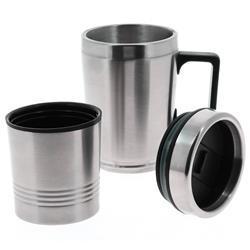 TAZA ELÉCTRICA ACERO INOXIDABLE 12V 0,5LT miniatura