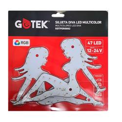 SILUETA DIVA LED 12-24 VOLTS RGB miniatura