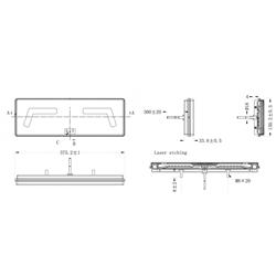 PILOTO TRASERO IZQ 96 LED 12/24 V CON TRIANGULO miniatura