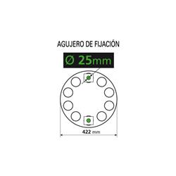 TAPACUBO DE ACERO INOX, PARA LLANTAS DE ACERO 25MM miniatura