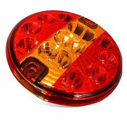 FARO TRASERO REDONDO 3 FUNCIONES 14 LED 12/24V miniatura