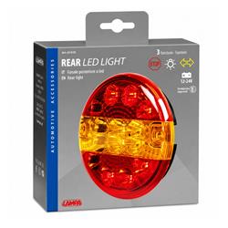 FARO TRASERO REDONDO 3 FUNCIONES 14 LED 12/24V miniatura