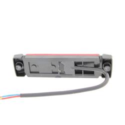 PILOTO DE POSICION RECTANGULAR ROJO, 130X32 MM miniatura