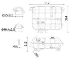 DEPOSITO DE EXPANSION VOLVO FH/ RENAUL TRUCKS T