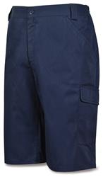 BERMUDA AZUL MARINO POLIÉSTER/ALGODÓN DE 200 G.MULTIBOLSILLO