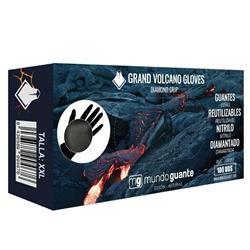 PACK 100 - GUANTE SUPER NITRILO DIAMANTADO&nbsp;TALLA M - NEGRO miniatura