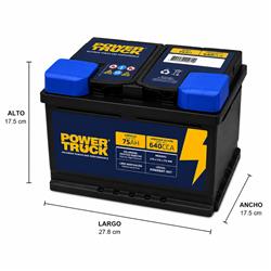BATERÍA ESTANDAR 75 AH, 640 CCA, +D, 12V miniatura