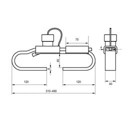 ANTIRROBO PUERTA 40MM DE 295 A 490 MM miniatura