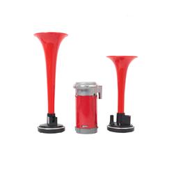 BOCINA AIRE 2 TROMPETAS 12/24 VOLTS CON COMPRESOR
