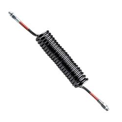 MANGUERA ESPIRAL NEGRA CON ROJO 4,5 M