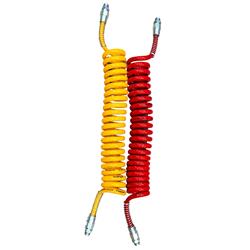 PACK MANGUERA ESPIRAL ROJA + AMARILLA 4,5 M