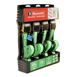 PACK X4 UDS CINCHAS DE AMARRE 1 PULG X 3.5 MTS - MÁX. 400 KG miniatura