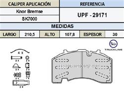 JUEGO PASTILLAS MERCEDES / SAF BPW