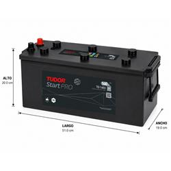 BATERÍA HD TG1403 140 AH, 800 CCA, +I, 12V miniatura