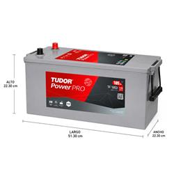 BATERÍA HDX POWER PRO TF1853 185 AH, 1150 CCA, +I, 12V miniatura