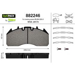 J.PASTILLA DE FRENO OPTIPACK DEL+TRAS miniatura