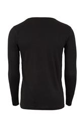 CAMISETA MANGA LARGA 150 GRS. NEGRO TALLA XXL miniatura