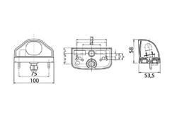 LUZ DE MATRICULA 12/24 V, BOMBILLA R10W, CONECTOR CASQUILLO miniatura
